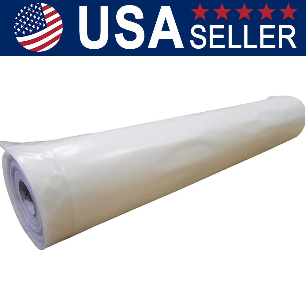 6 mil Clear Greenhouse Plastic Film Sheeting UV Resistant Cover