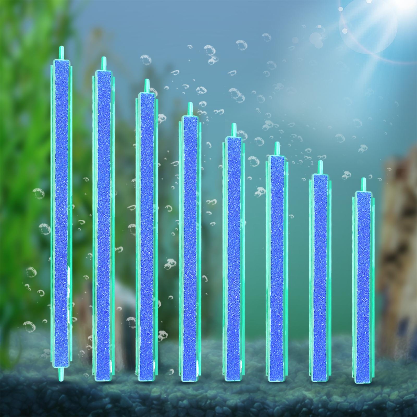 Bubble Wall Tube Air Stone Diffuser Aquarium Fish Tank Cylinder Airstone 4-18 In