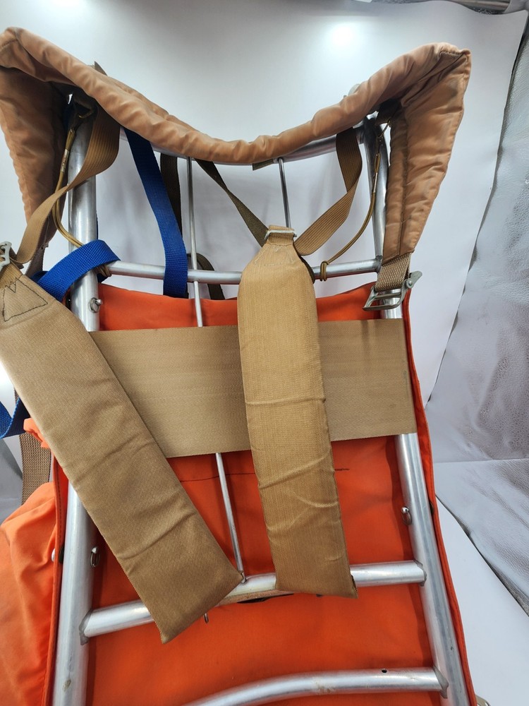 Skyline Camp Trail External Frame Hiking Backpack, Orange VTG