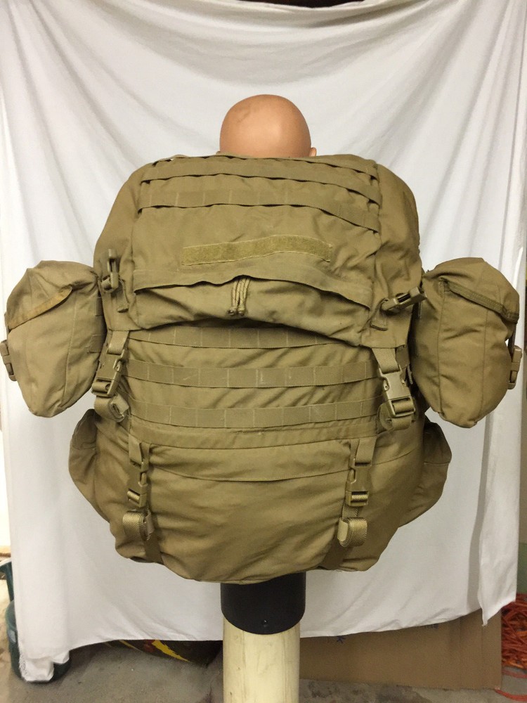 USMC FILBE Coyote complete Main Back Pack rucksack field pack + side PouchesNice