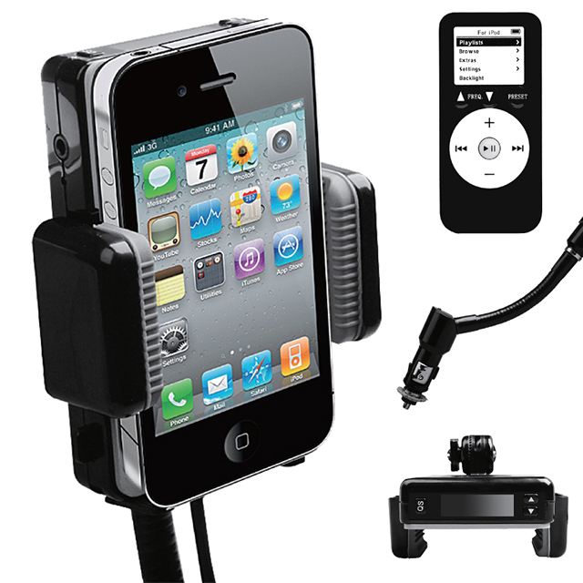 New Car Charger 360° Mount Smartphone FM Transmitter Mount Holder Universal