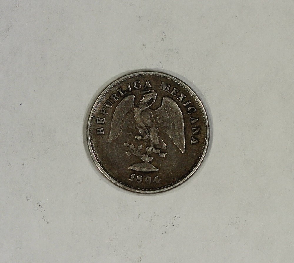 1904 Cn H Mexico Silver 5 Centavos KM#400