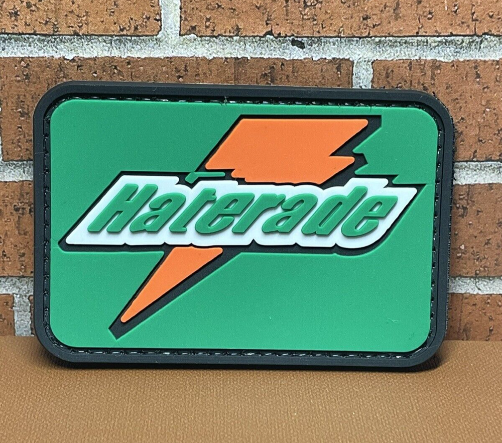 PVC Tactical Patch - Haterade Morale Patch - Rubber Gun Sport Patch
