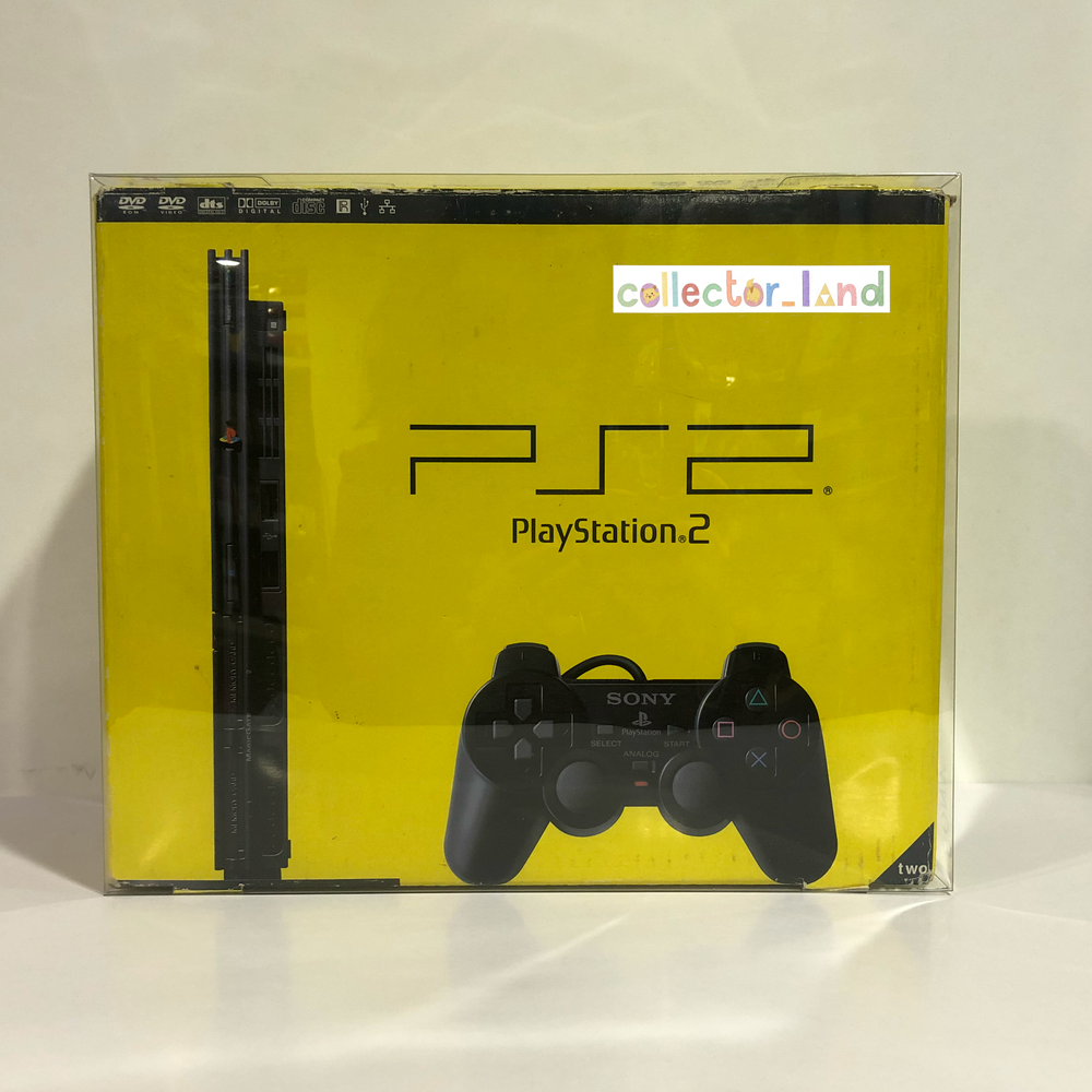 1x BOX PROTECTOR Sony PlayStation 2 Slim PS2 Game Console Box Clear DISPLAY CASE