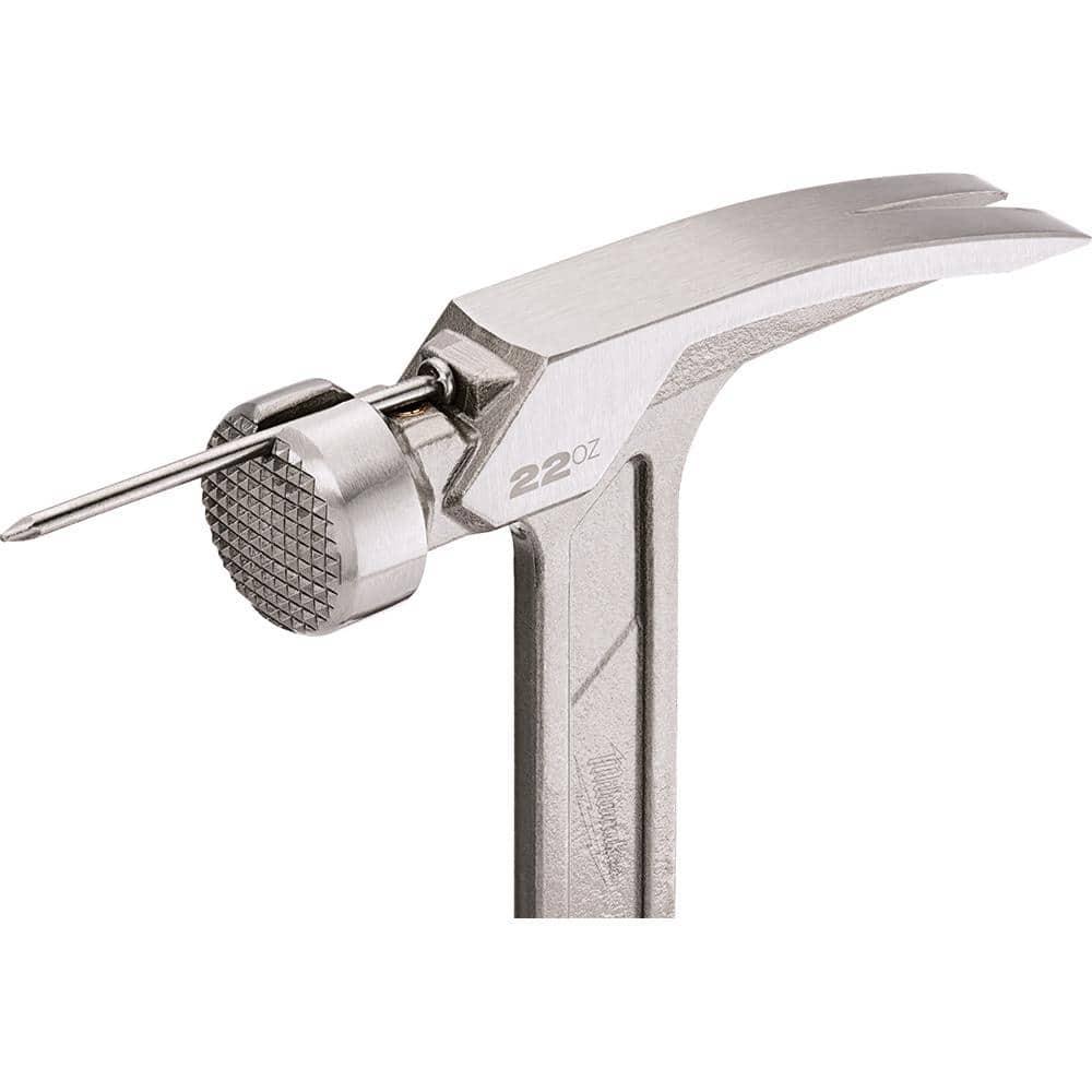 NEW Milwaukee 22 Oz. Milled Face Framing Hammer with 15 In. Pry Bar Grip Handle