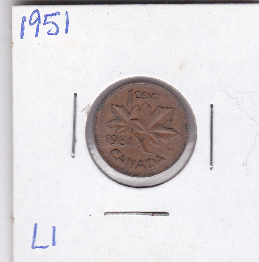 1951 Canada One Cent L1