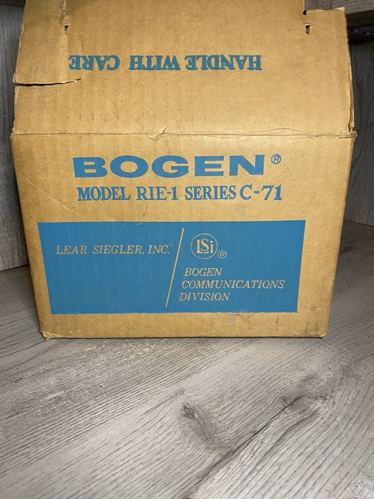 Rare Bogen Model RIE-1 Series C-71