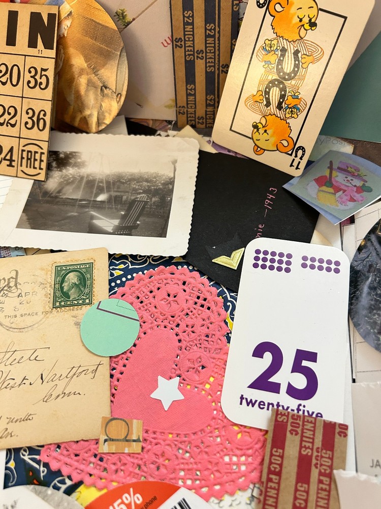Junk Journal, scrapbooking, Collage Paper Ephemera Kit