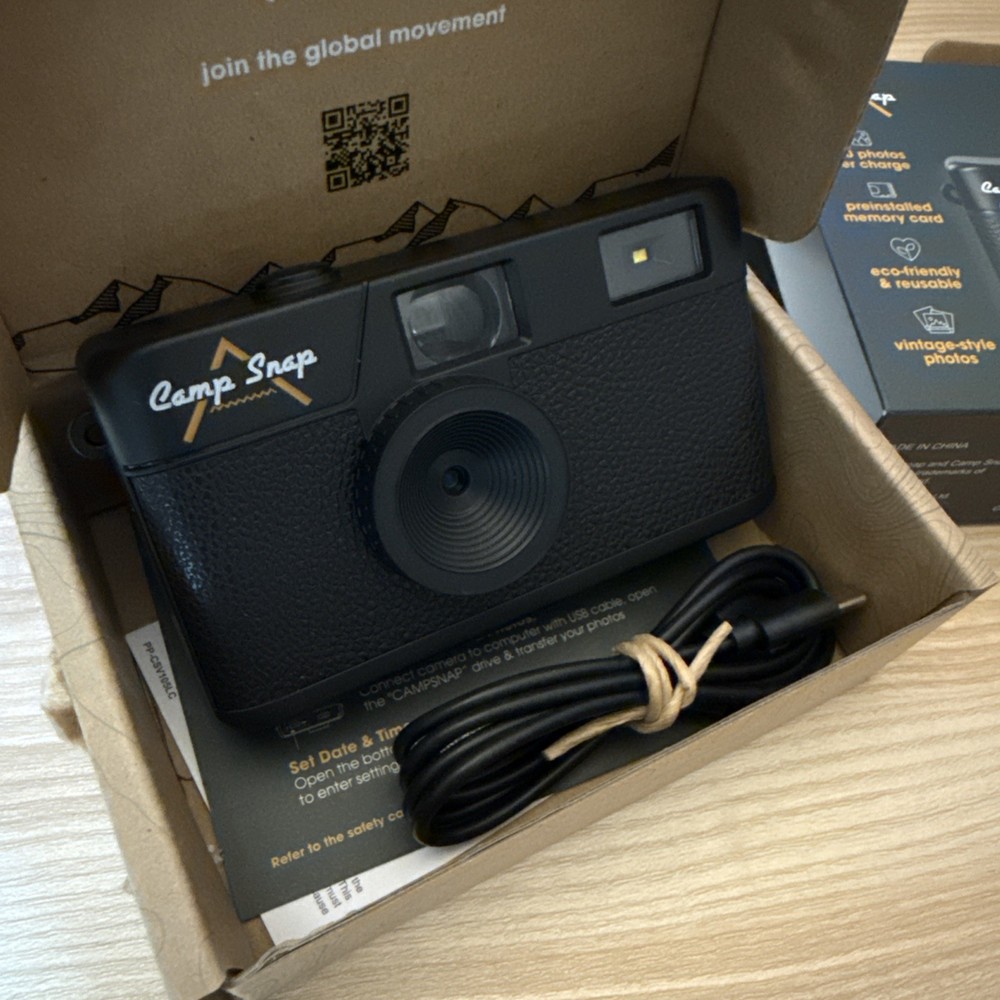 Camp Snap - Screen Free Digital Camera - Black