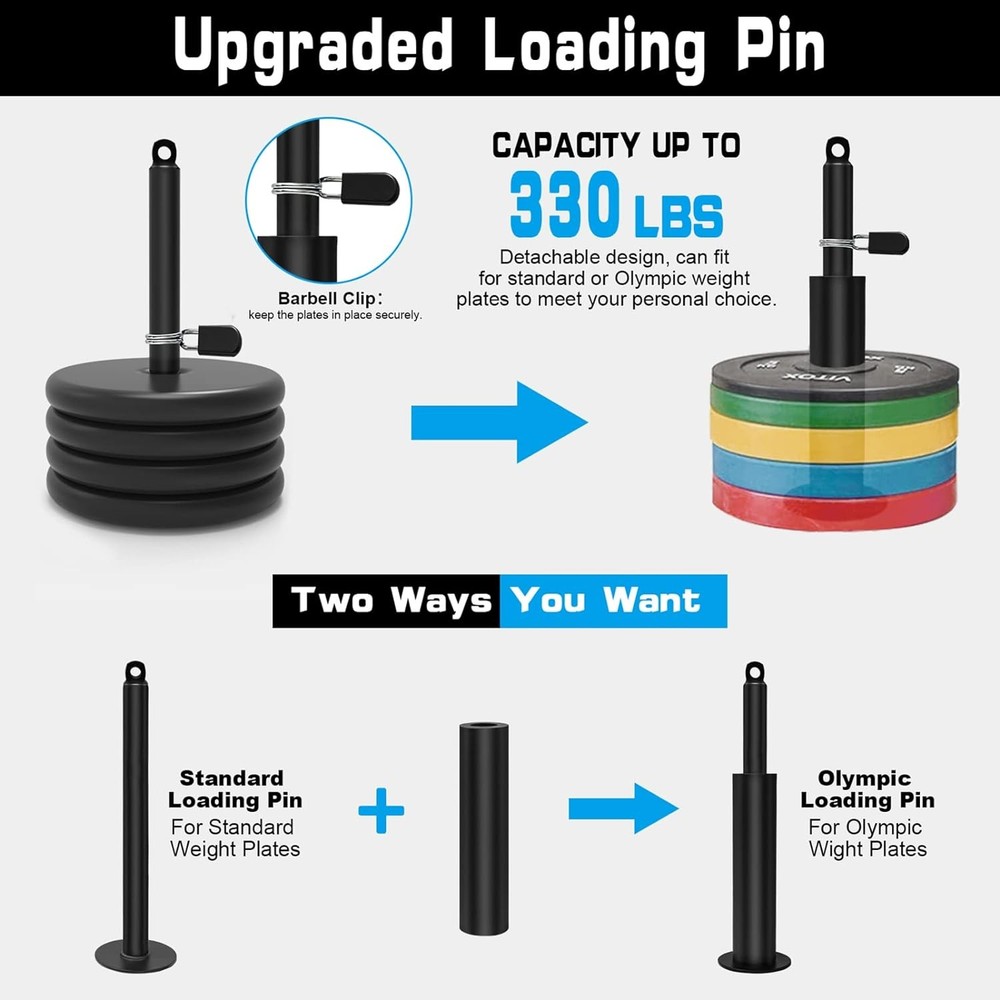 Weight Cable Pulley System Gym LAT Pull Down Home Workout
