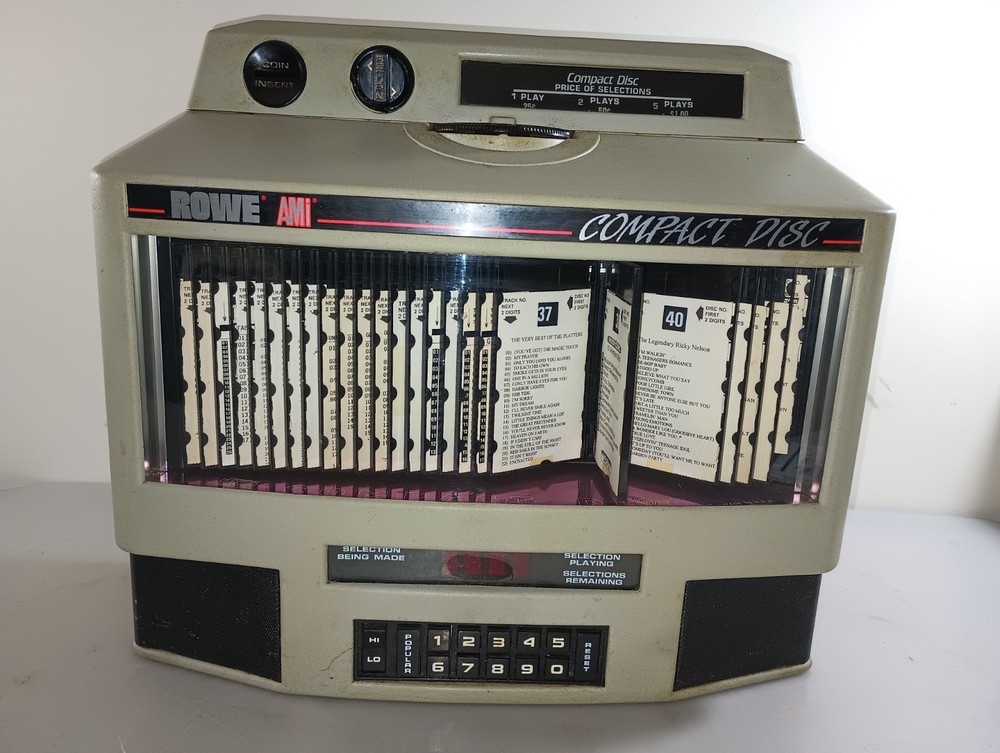 Rowe AMI CD-WB Compact Disc Wallbox Selector CD Wallette Untested As-Is S#6306