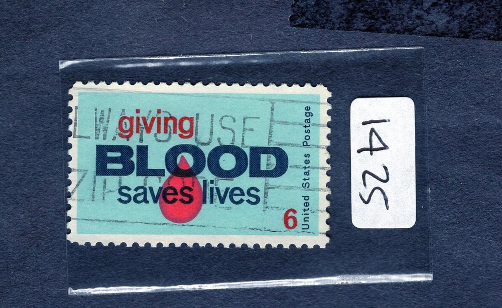 1971 Stamp #1425 Blood Donors Used