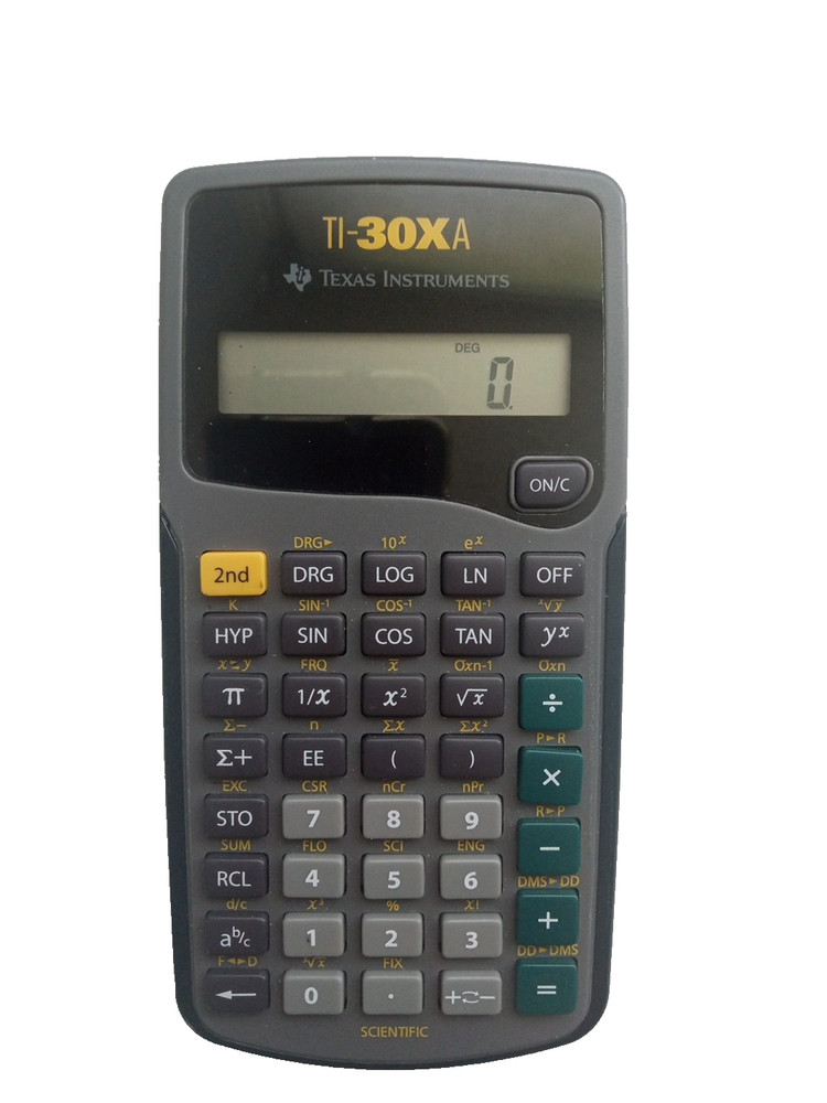 Texas Instruments TI-30XA Gray Trigonometry & Statistics Scientific Calculator