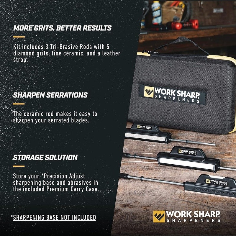 Upgrade Kit Precision Knife Sharpener 7 Abrasives Serrated Sharpening Case New