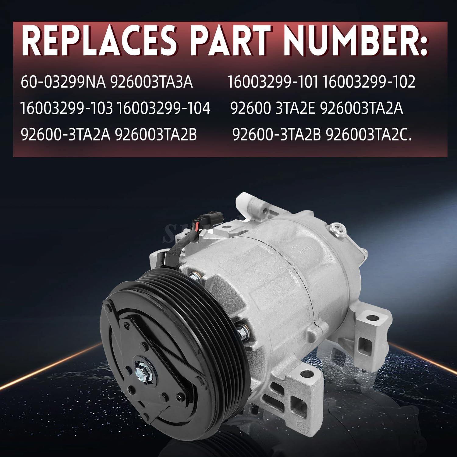 For 2013 2014 2015 2016 2017 2018 Nissan Altima 2.5L AC A/C Compressor W/ Clutch