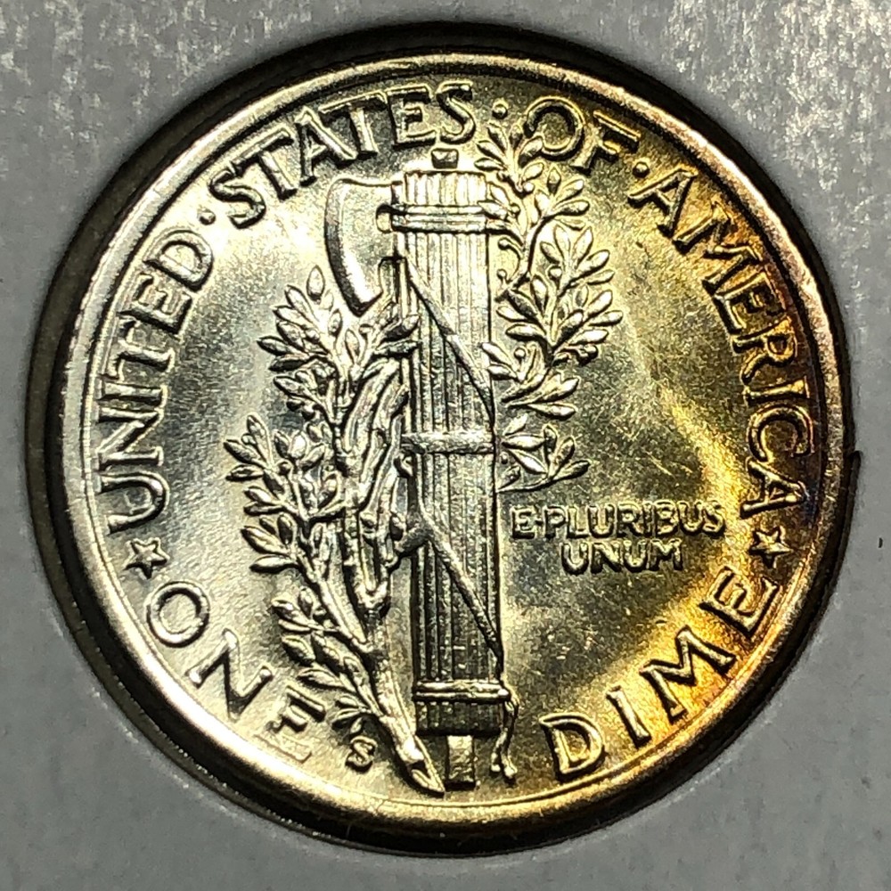 1939-S Uncirculated Mercury Silver Dime - #19740