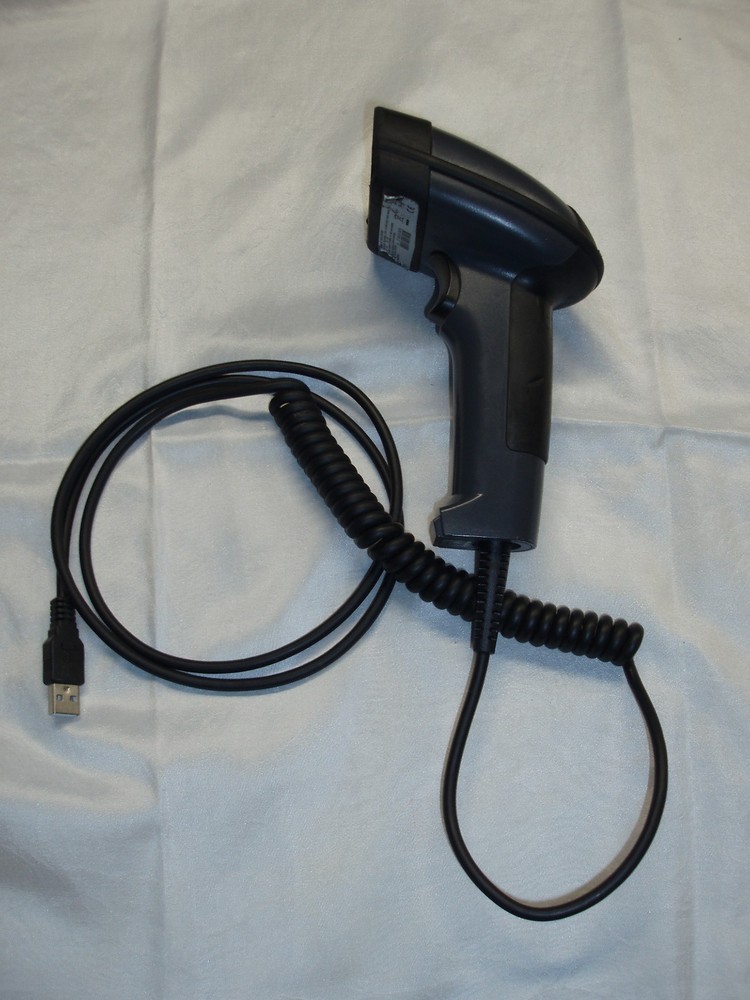 Metrologic MS1690 FirstFlash 2D USB QR Barcode Scanner COIL cable FAIR Condition