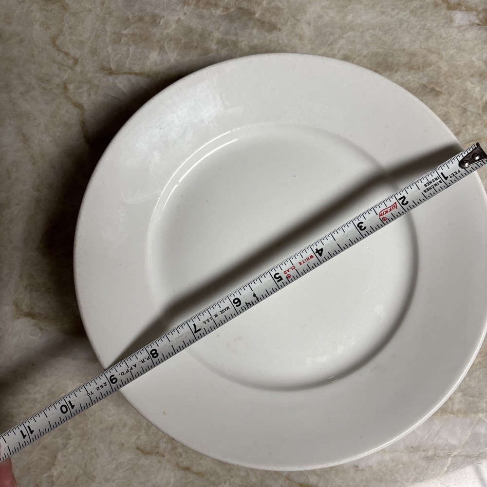 White Ironstone Cake Stand Plate