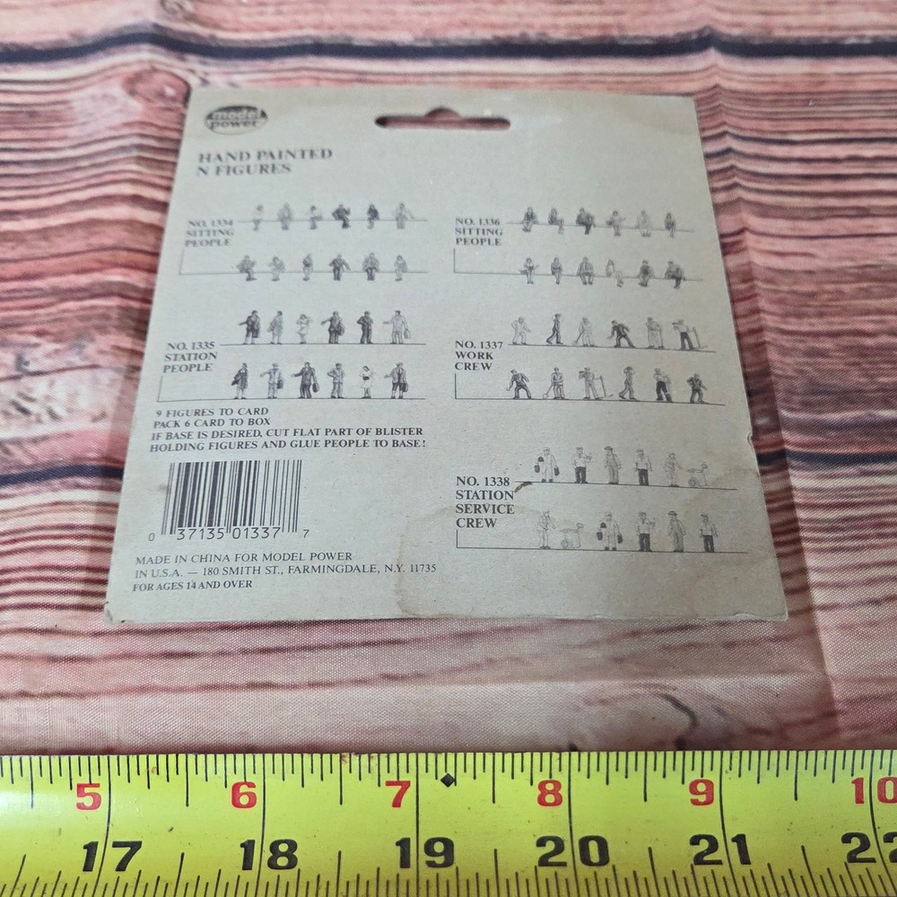 Model power N scale Diorama work crew Accessories sealed
