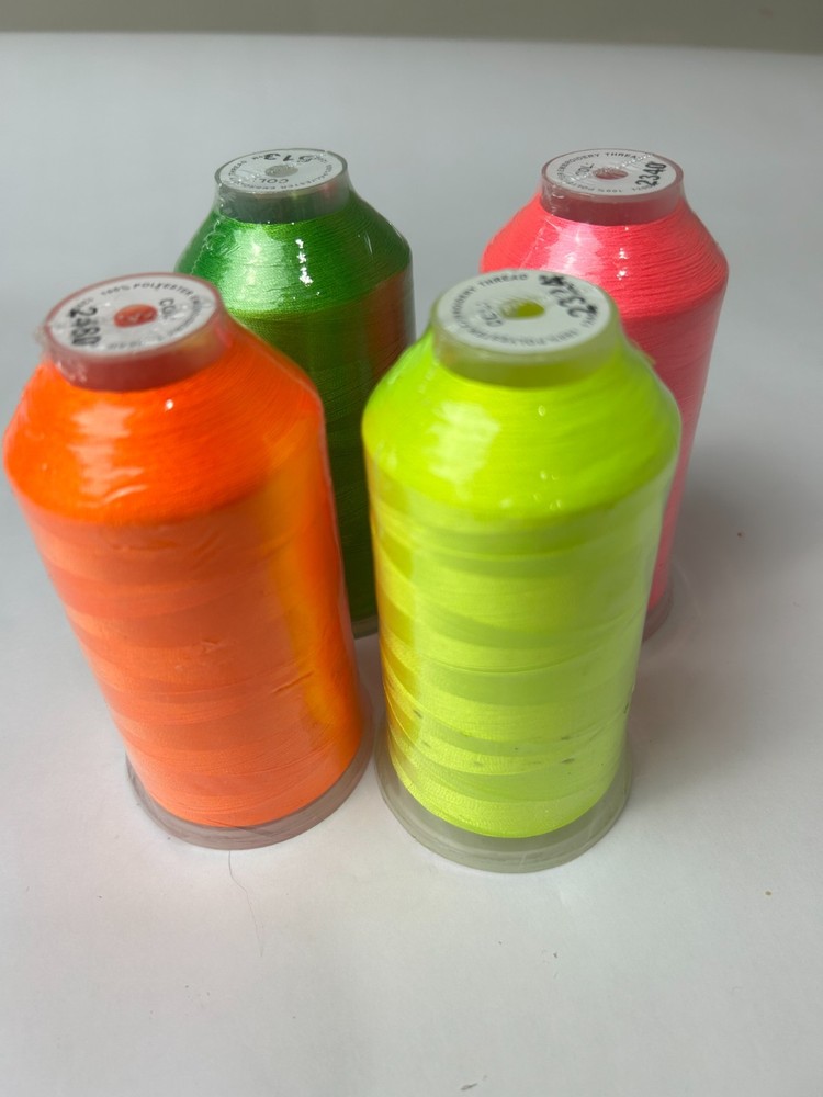 Thread for sewing machine 100 % polyester 1500 m Embroidery Thread 4 PCS