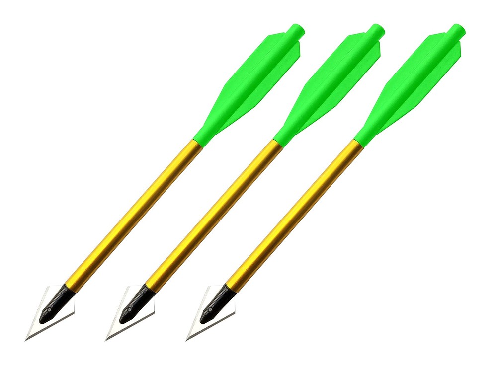 Broadhead Hunting Bolts 3-Pack, 6.5" for Crossbows - Precision Performance