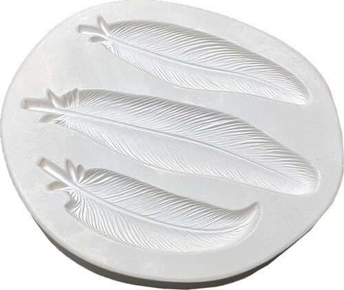3 Feathers Casting Glass Fusing Kiln Mold 9.75"