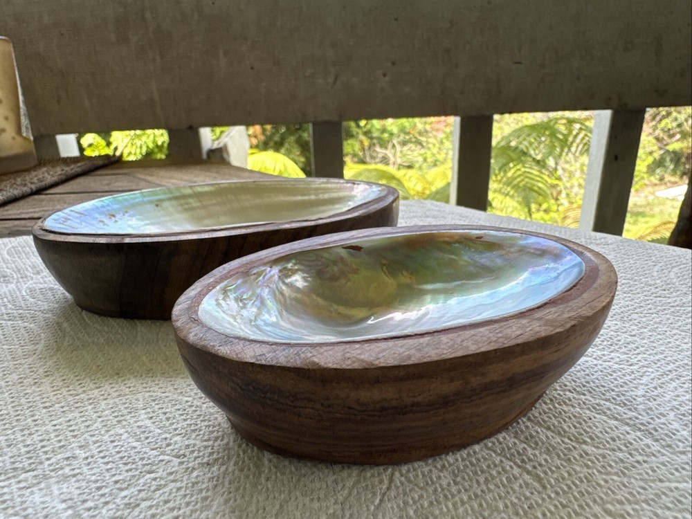 2 Pcs Shell Mold In Wood