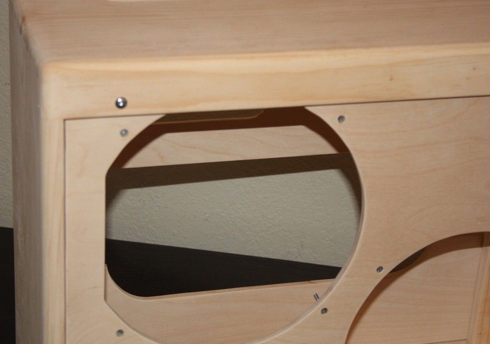 rawcabs 5E8 narrow panel twin low power pine empty combo cabinet