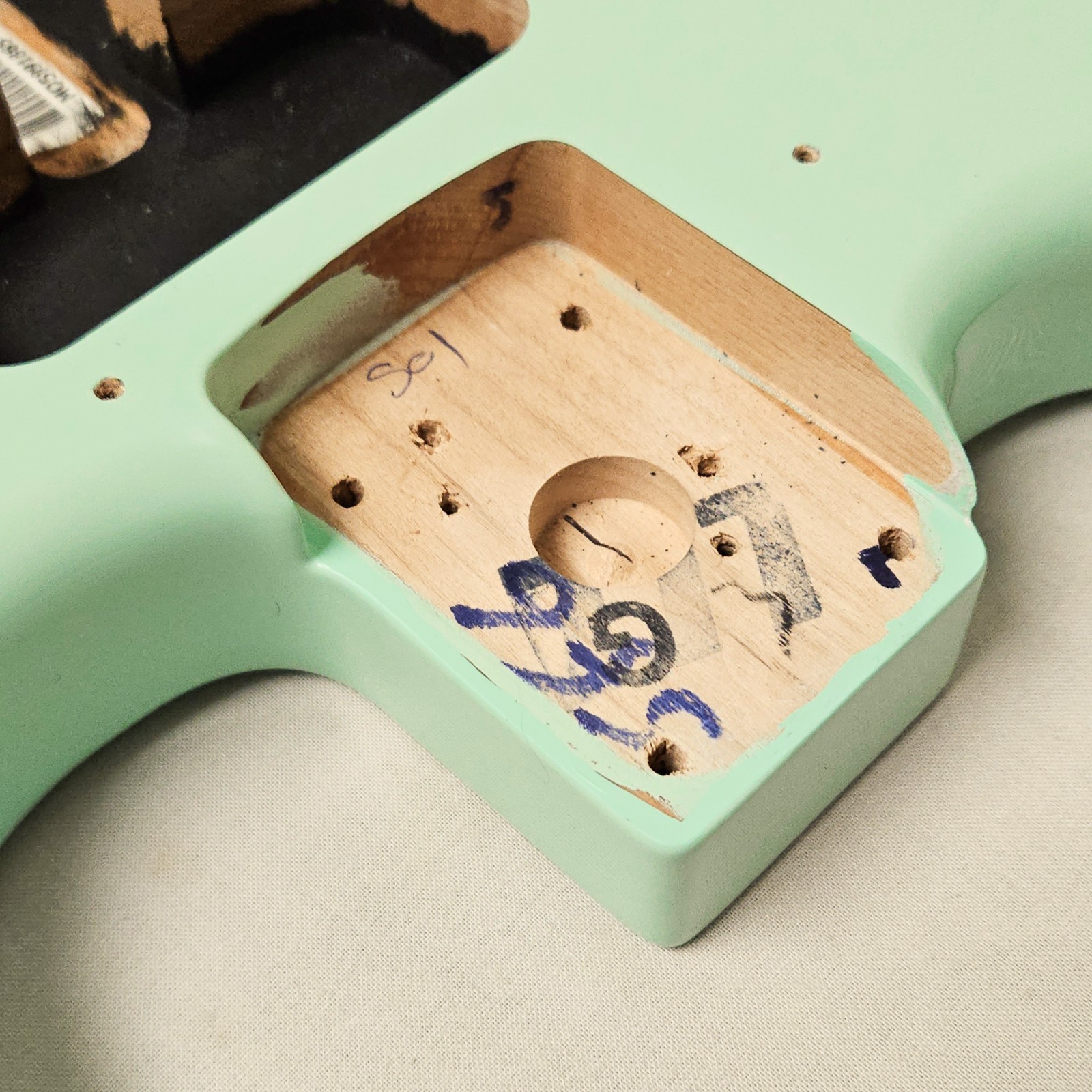 Fender Tom Delonge Stratocaster Alder Hardtail Body - Surf Green Strat Guitar