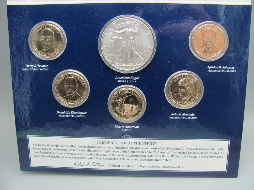2015 US Mint Annual Uncirculated Dollar Coin Set