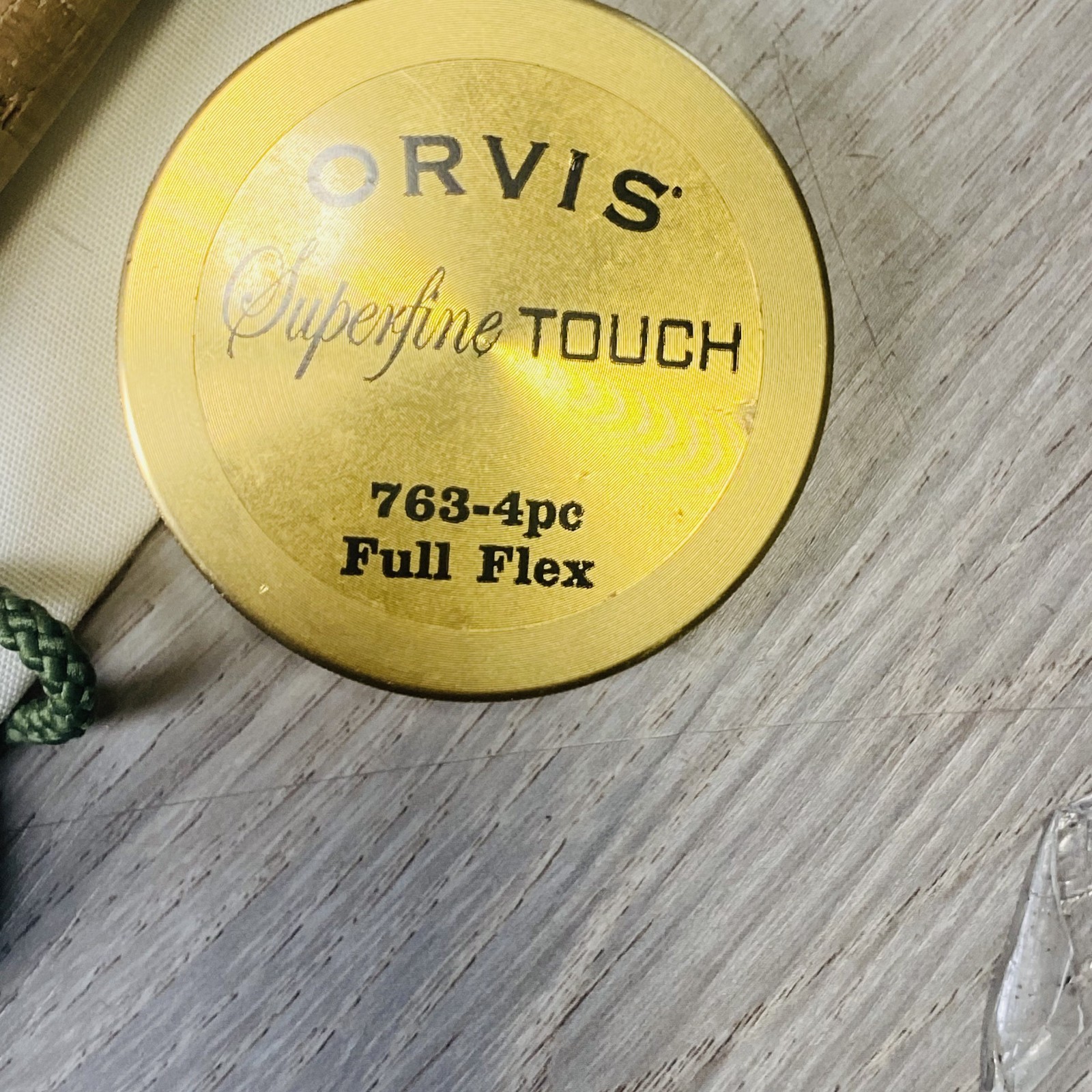Orvis Superfine TOUCH 763-4 7’6” 3wt Fly rod w/Tube Case Sock Excellent++