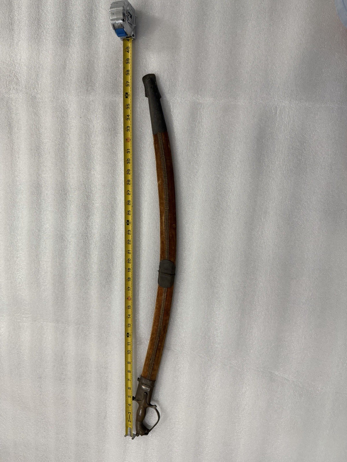 Decorative Indian Saber Sword Khanda Sikh Symbol w Scabbard 34”