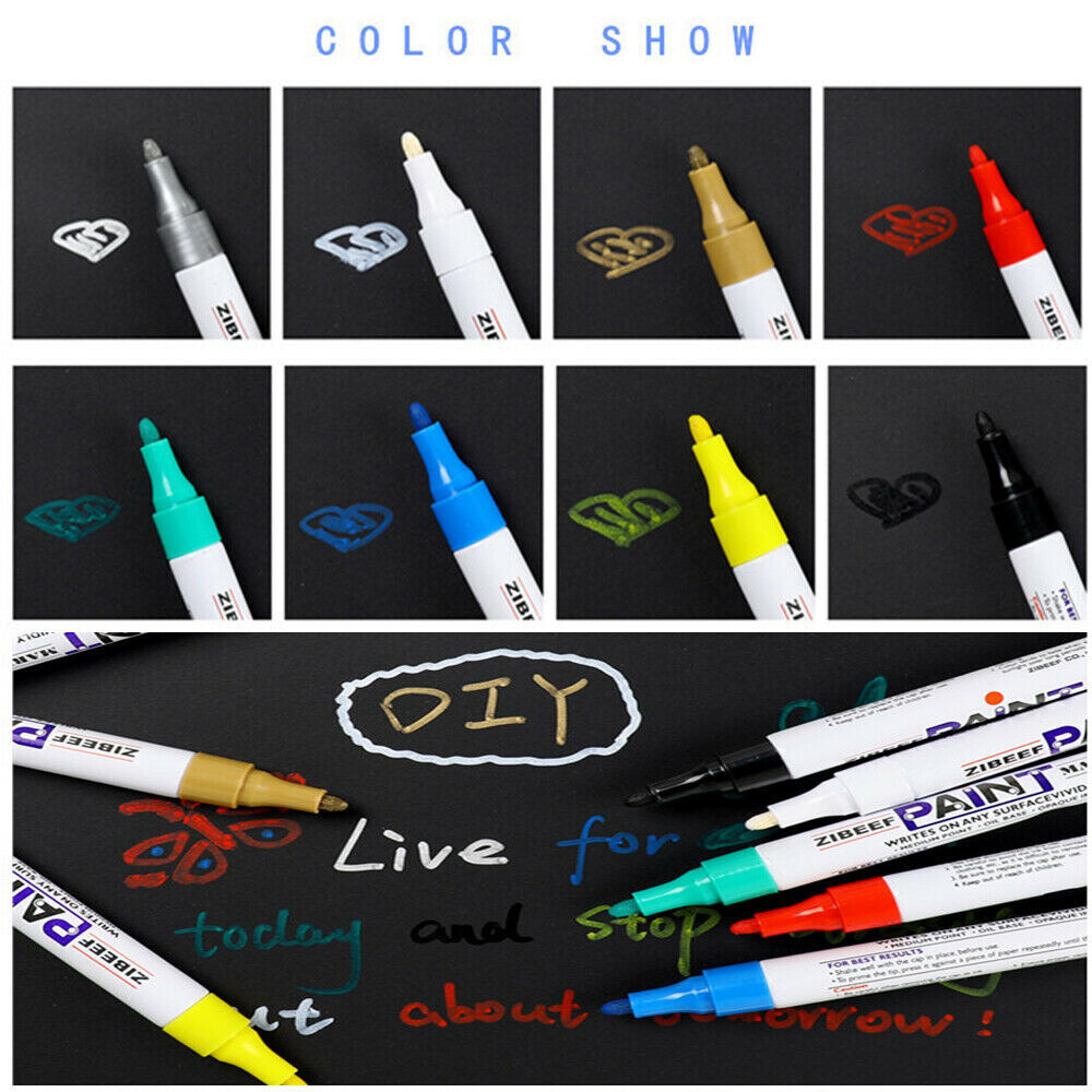 Waterproof Permanent Paint Marker Pen For Car Tyre Tire Tread Rubber Metal Wood