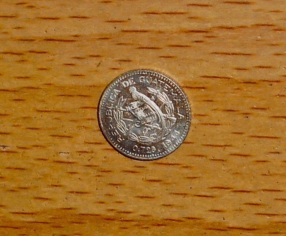 Guatemala 1944 Lovely Sharp BU 5 centavos