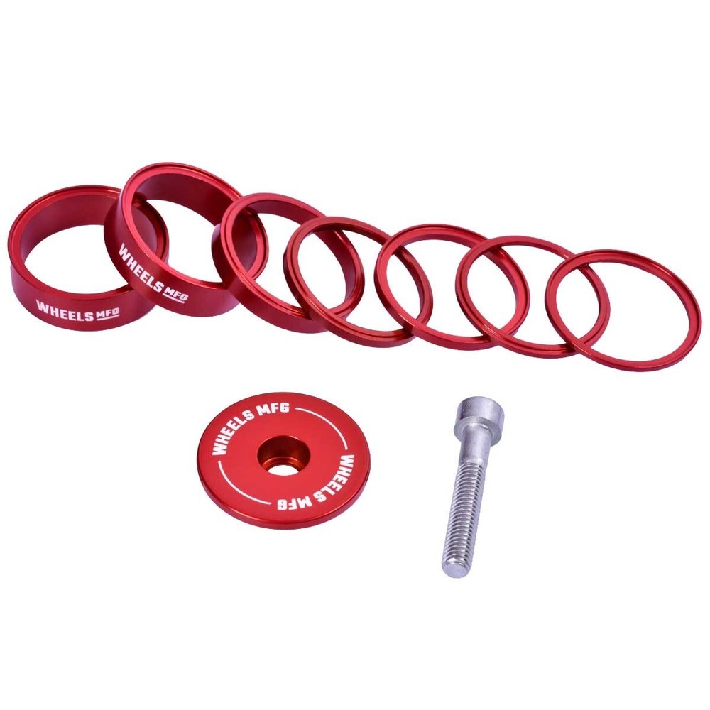 Wheels MFG StackRight Essential Headset Spacer Kit - Colour Red