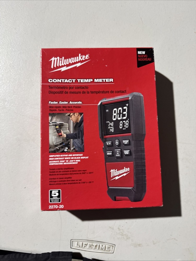 Milwaukee Contact Temp Meter.
