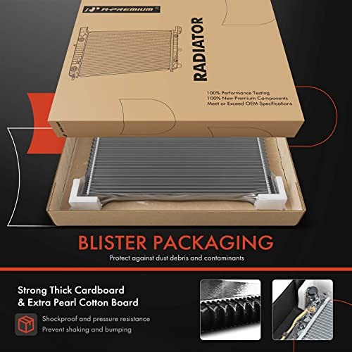 Engine Coolant Radiator Assembly Compatible with Mazda 2 2011 2012 2013 2014