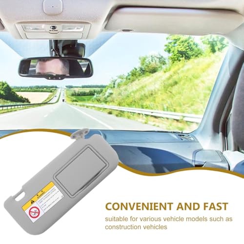 Sun Visor Right Side Visor Replacement Sun Block for Car Right Passenger Grey