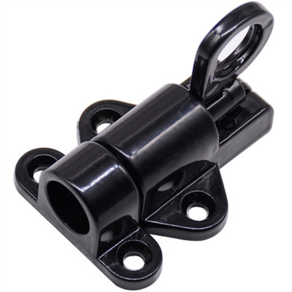 Black Aluminium Alloy Spring Door Lock with Automatic Locking Mechanism D