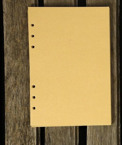 loose leaf Writing notes Notebook sketchbook Diary Notepad leather brown Q287