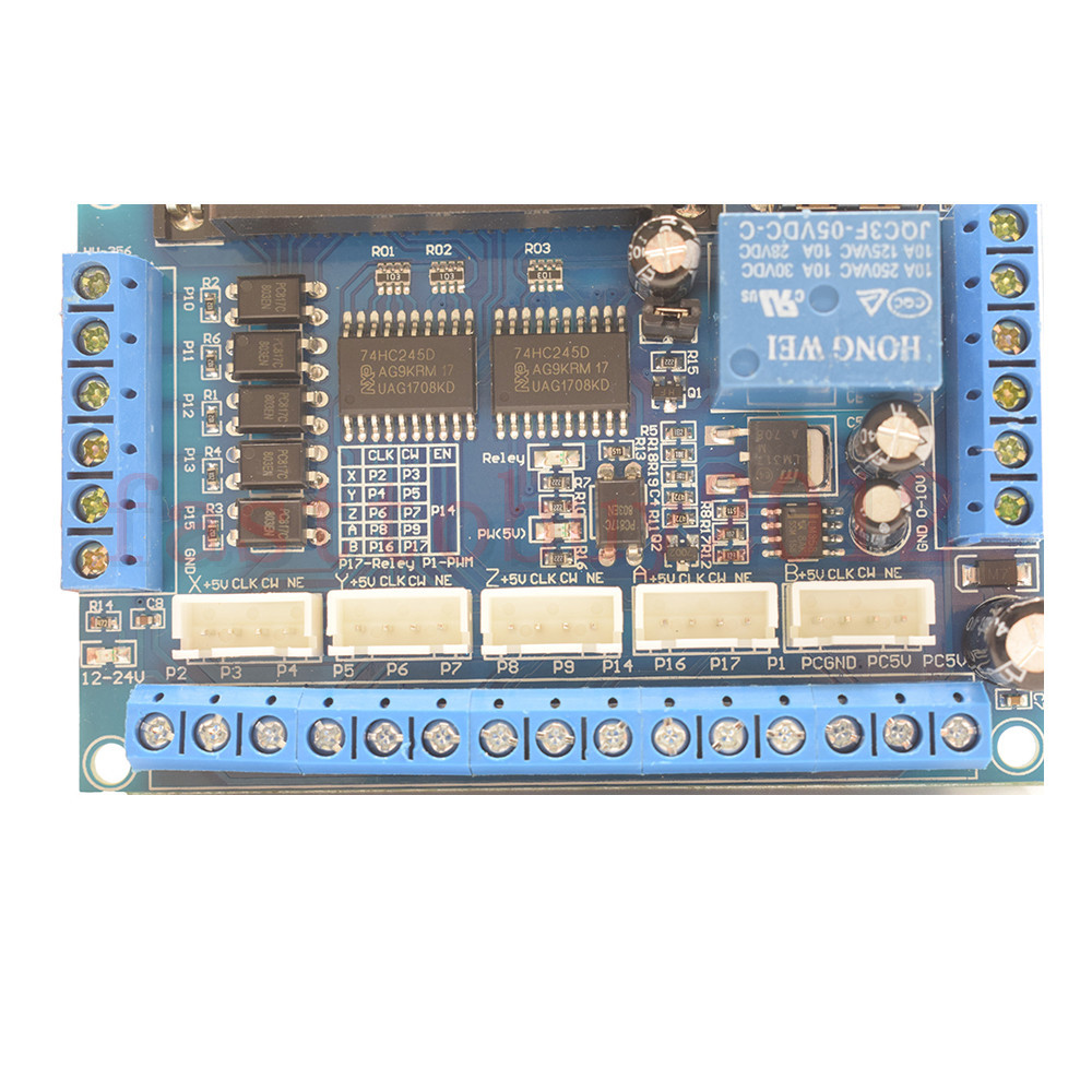 CNC MACH3 5 Axis Interface Breakout Board For Stepper Motor Driver CNC Mill