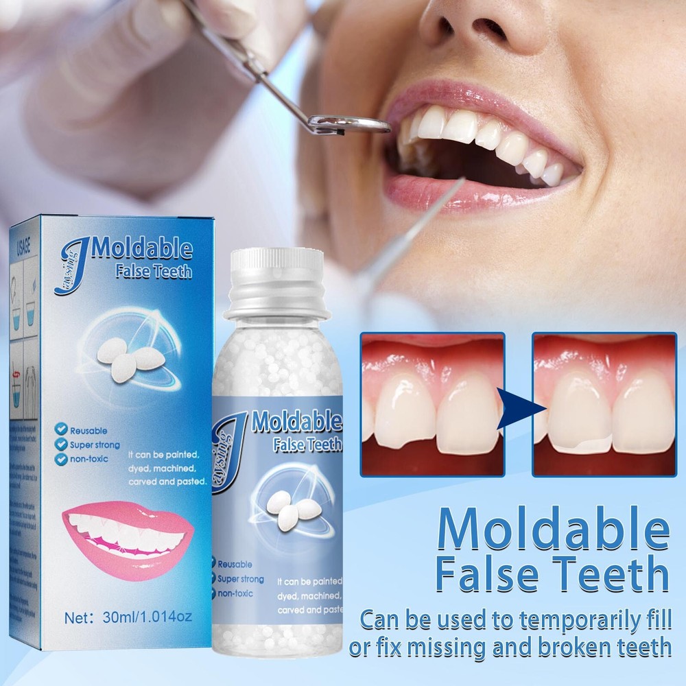 Resin False Teeth Solid Glue Temporary Tooth Gap Filler Tooth Repair Moldable