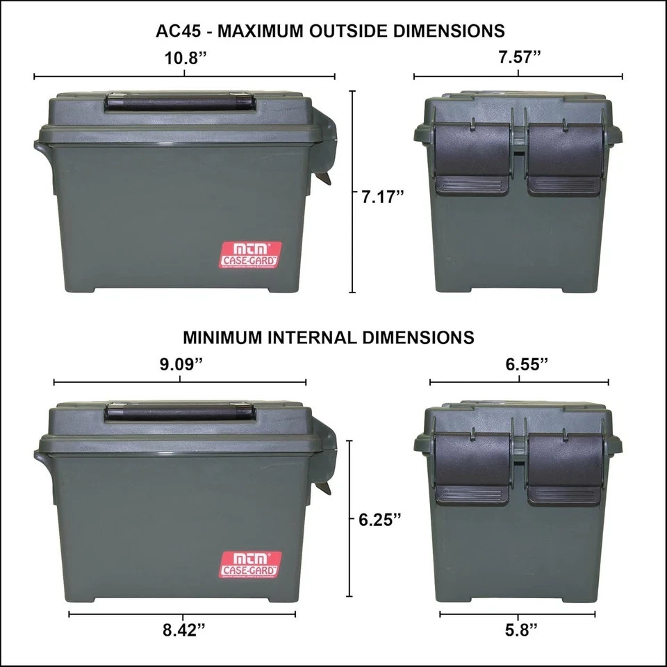 MTM AC45 Ammo Can 45-Caliber One Size, Forest Green