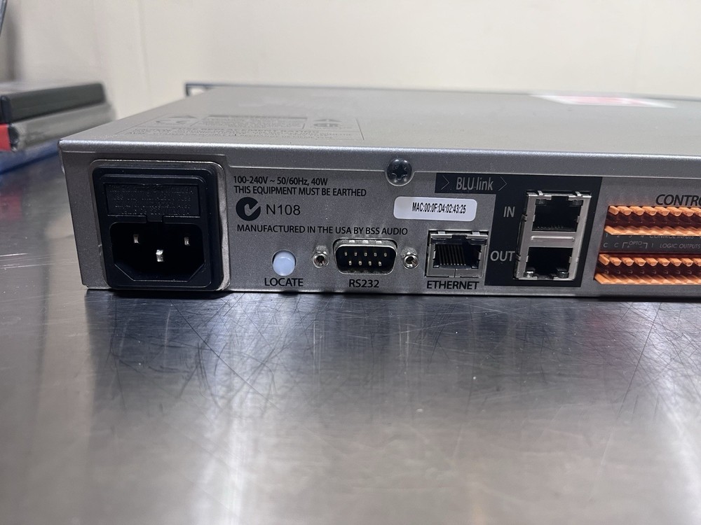 Free Shipping! BSS Soundweb BLU100 Rack Mount Signal Processor