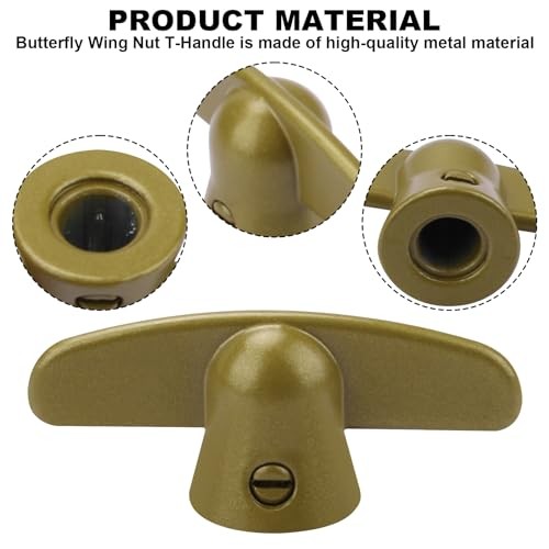 3/8" Tee Handle Casement Operator for Pella Window, Window Crank Handle