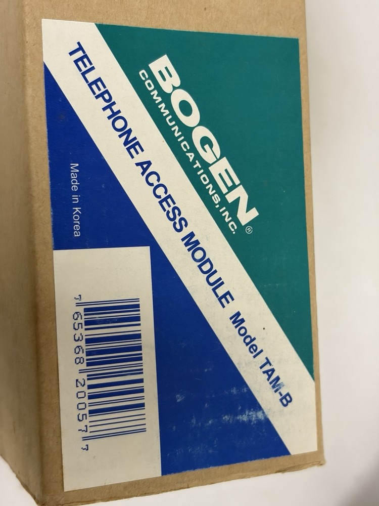 Bogen TAM-B Telephone Access Module Paging System Interface New Old Stock NOS