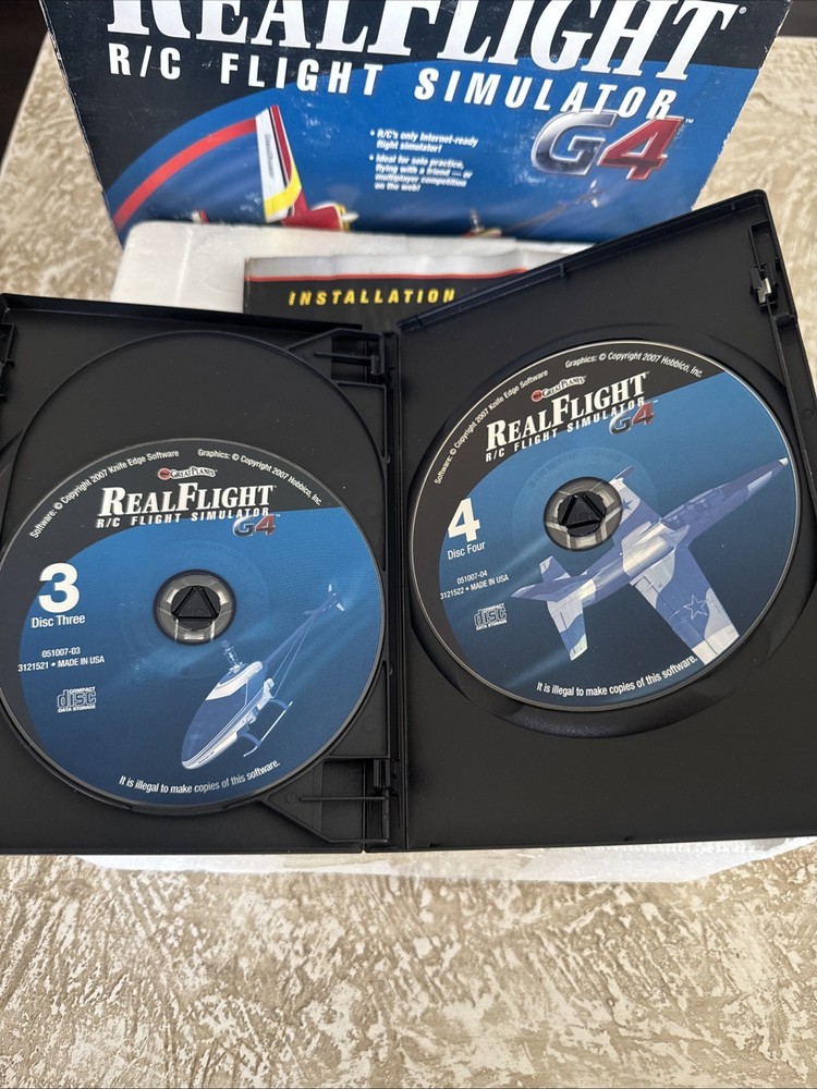 Futaba Great Planes RC Real Flight G4 Simulator InterLink Elite Complete 4-DISC