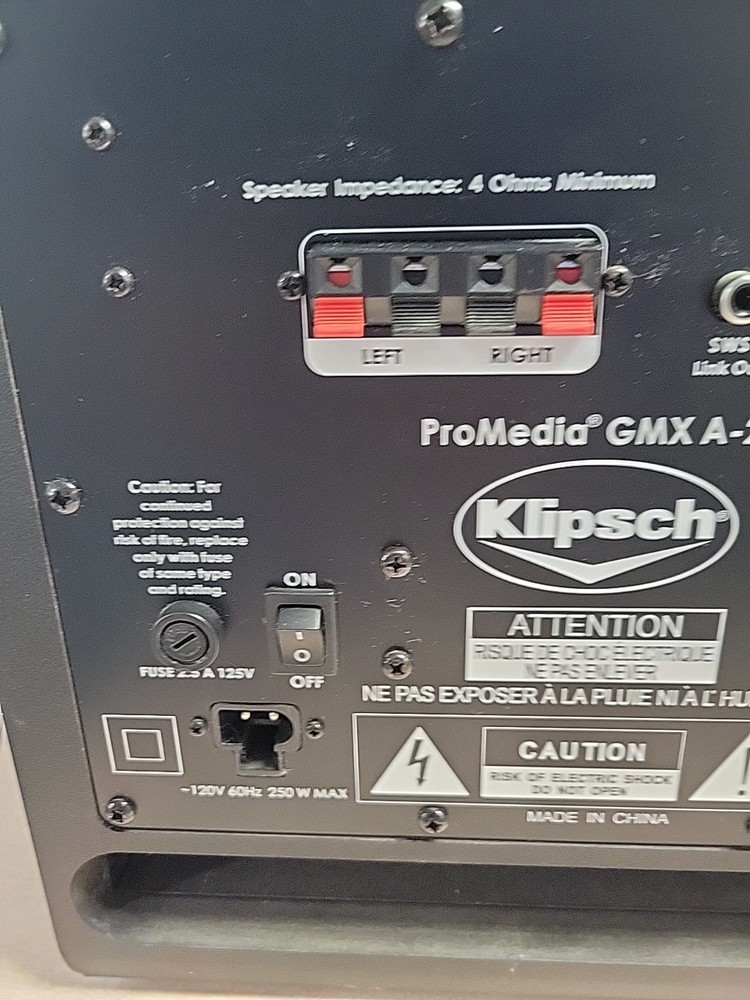 Klipsch ProMedia GMX A-2.1 Subwoofer Only Untested