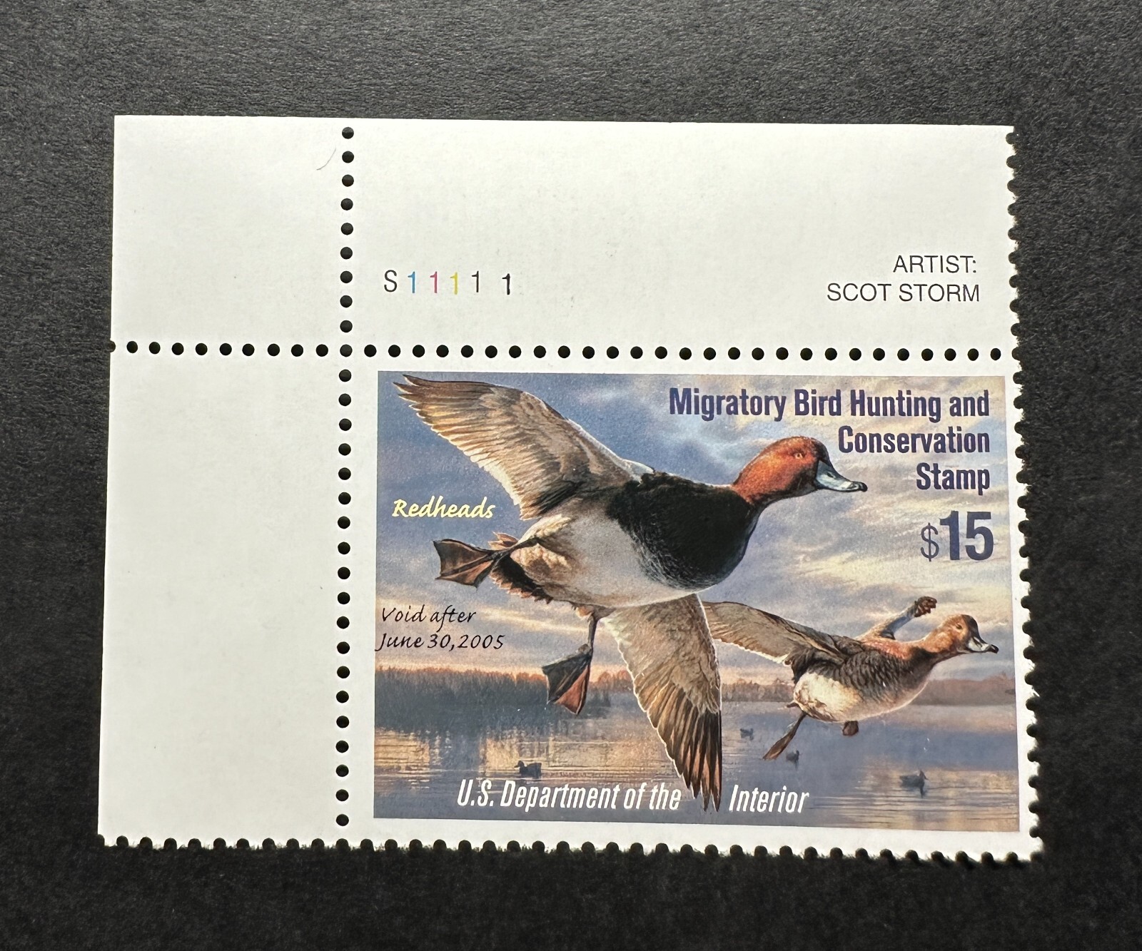 WTDstamps - #RW71 2004 Plate# - US Federal Duck Stamp - Mint OG NH