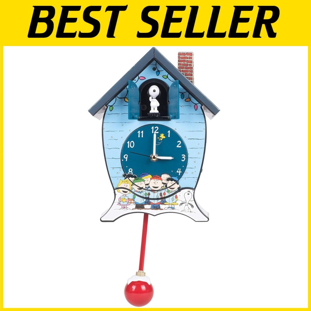 Mark Feldstein Snoopy Cuckoo Clock - Officially Licensed
